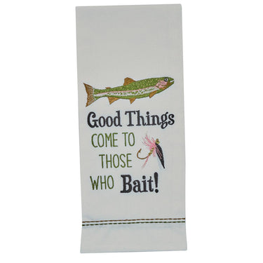Good Things Come Embroidered Dishtowels - Set of 6 Park Designs - The Fox Decor